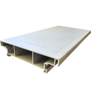 P-EX/F Exit Direction Sign Aluminium Profile, Anodized Silver, 5.5M Length, High Visibility Emergency Sign Frame, LED Module Compatible, For Public Space Safety & Directional Signage